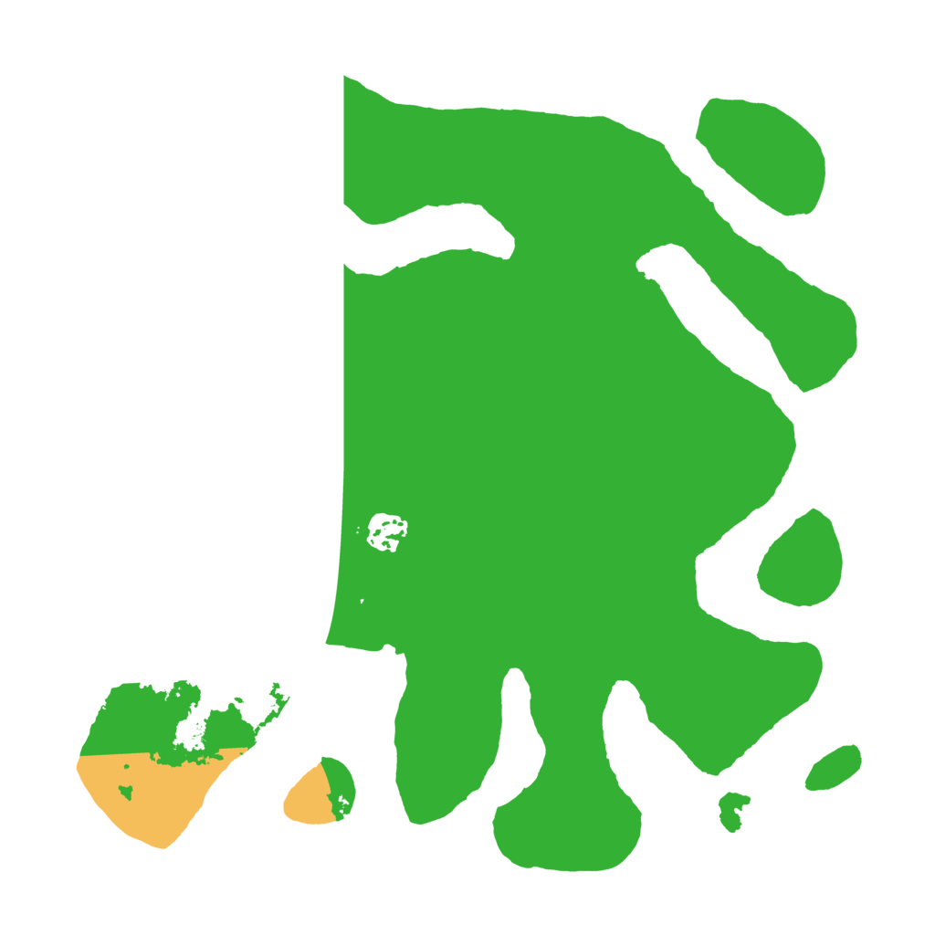 Biome Rust Map: Barren, Size: 3500, Seed: 6666663