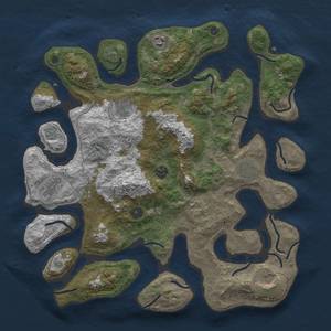 Thumbnail Rust Map: Procedural Map, Size: 4000, Seed: 73452, 11 Monuments