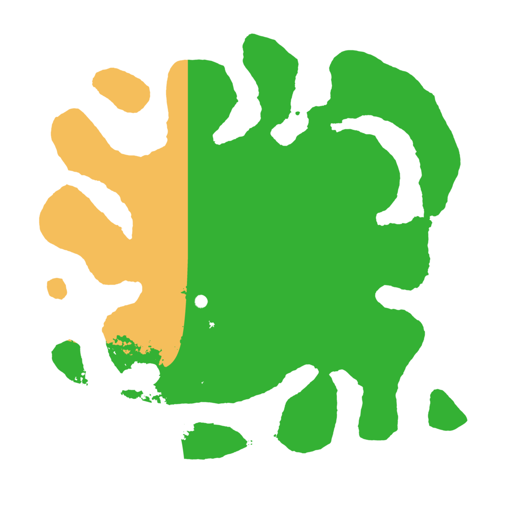 Biome Rust Map: Barren, Size: 3500, Seed: 265029