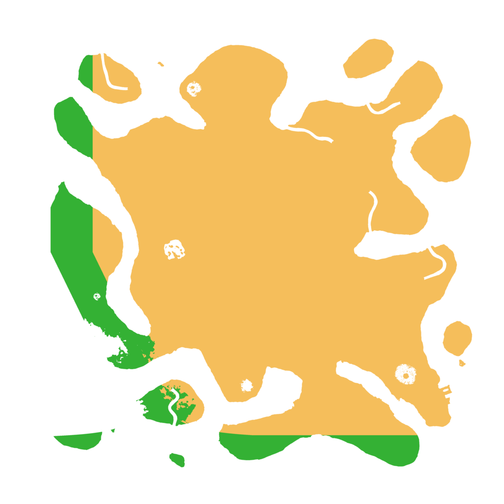 Biome Rust Map: Procedural Map, Size: 3700, Seed: 195605439
