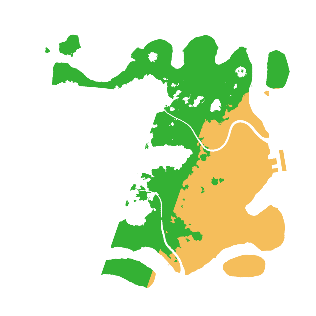 Biome Rust Map: Procedural Map, Size: 3000, Seed: 692957320