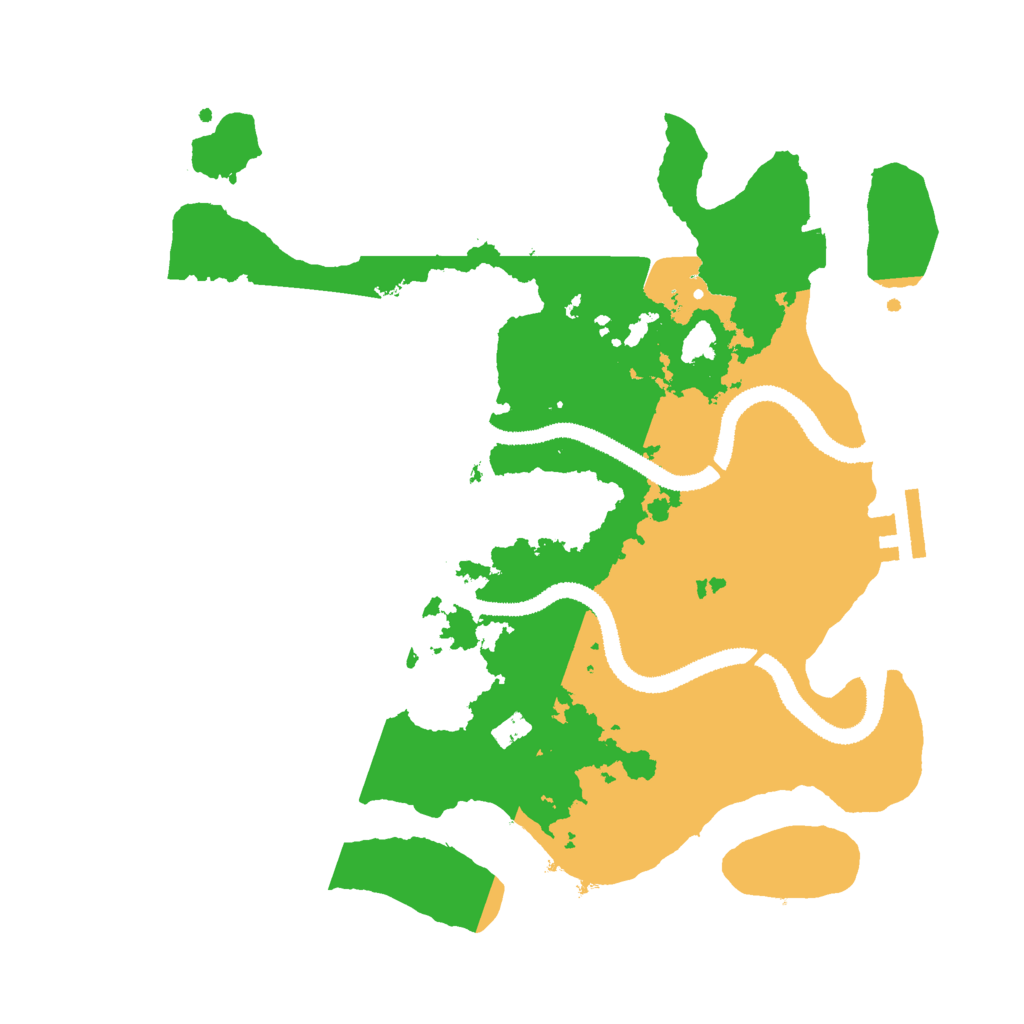 Biome Rust Map: Procedural Map, Size: 3000, Seed: 692957320