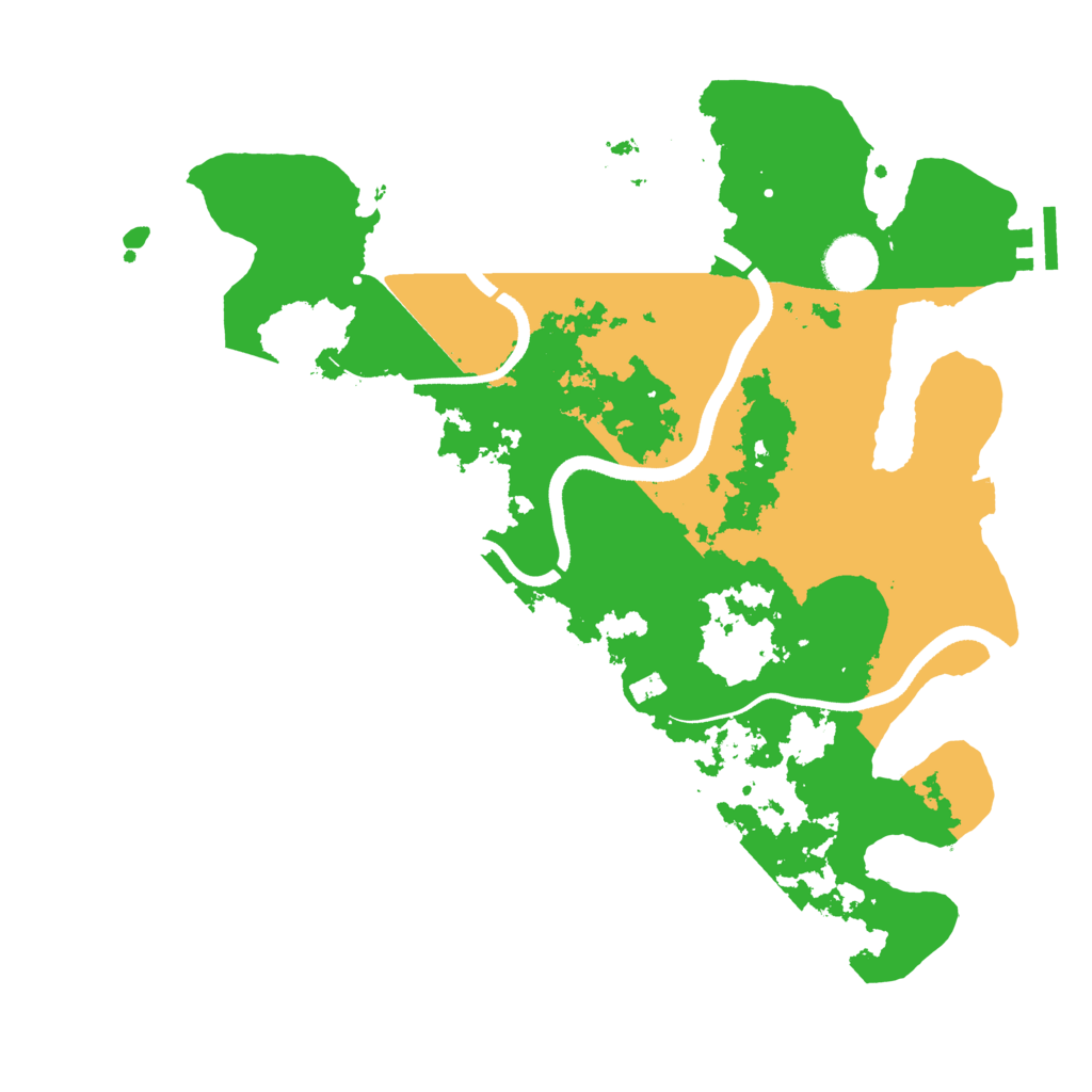 Biome Rust Map: Procedural Map, Size: 3500, Seed: 538054441