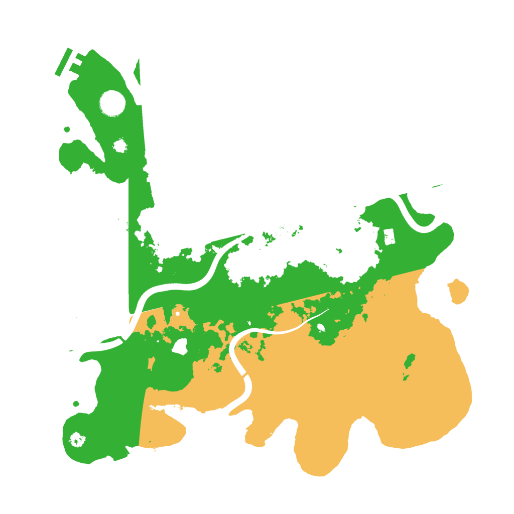 Biome Rust Map: Procedural Map, Size: 3500, Seed: 645545787