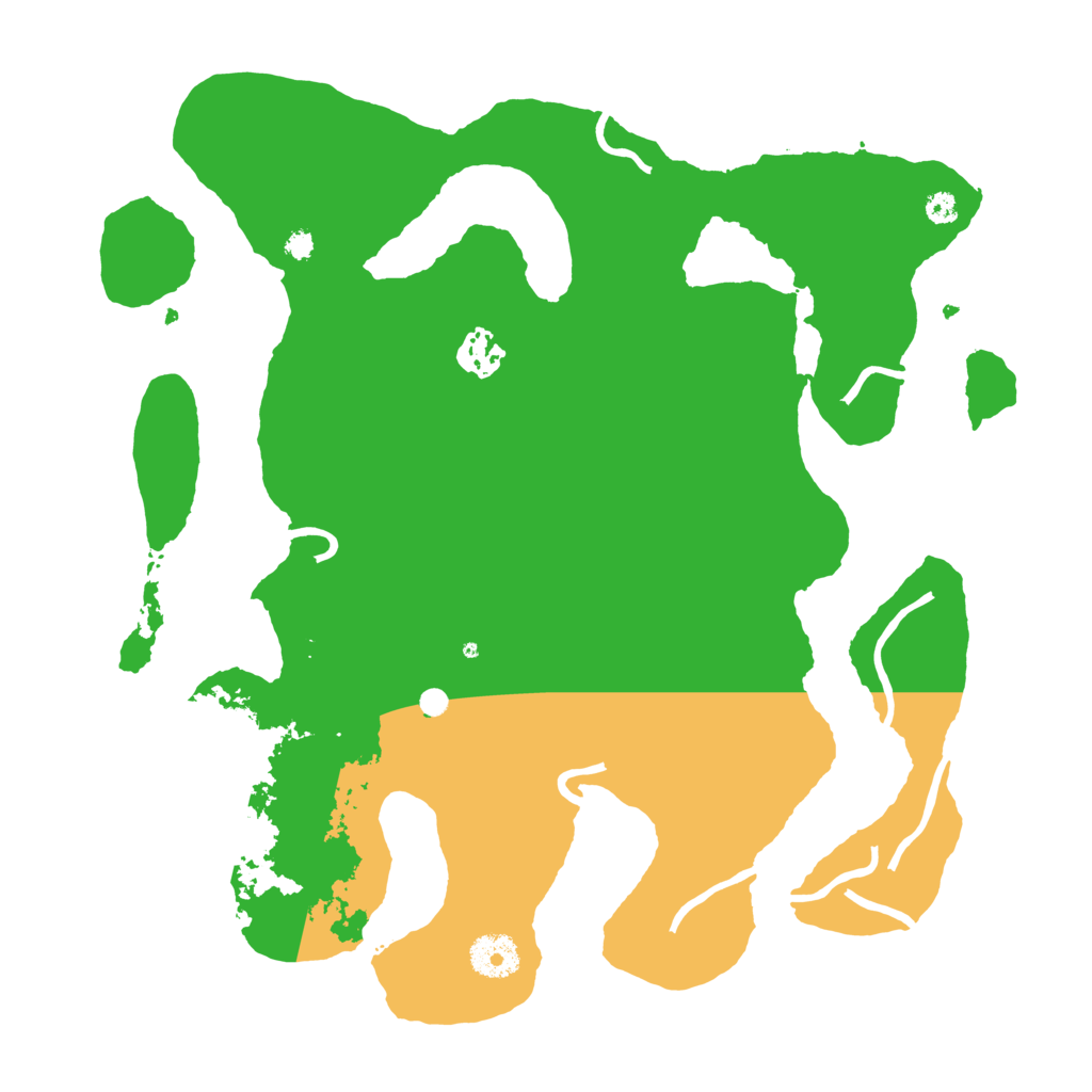 Biome Rust Map: Procedural Map, Size: 3500, Seed: 146096