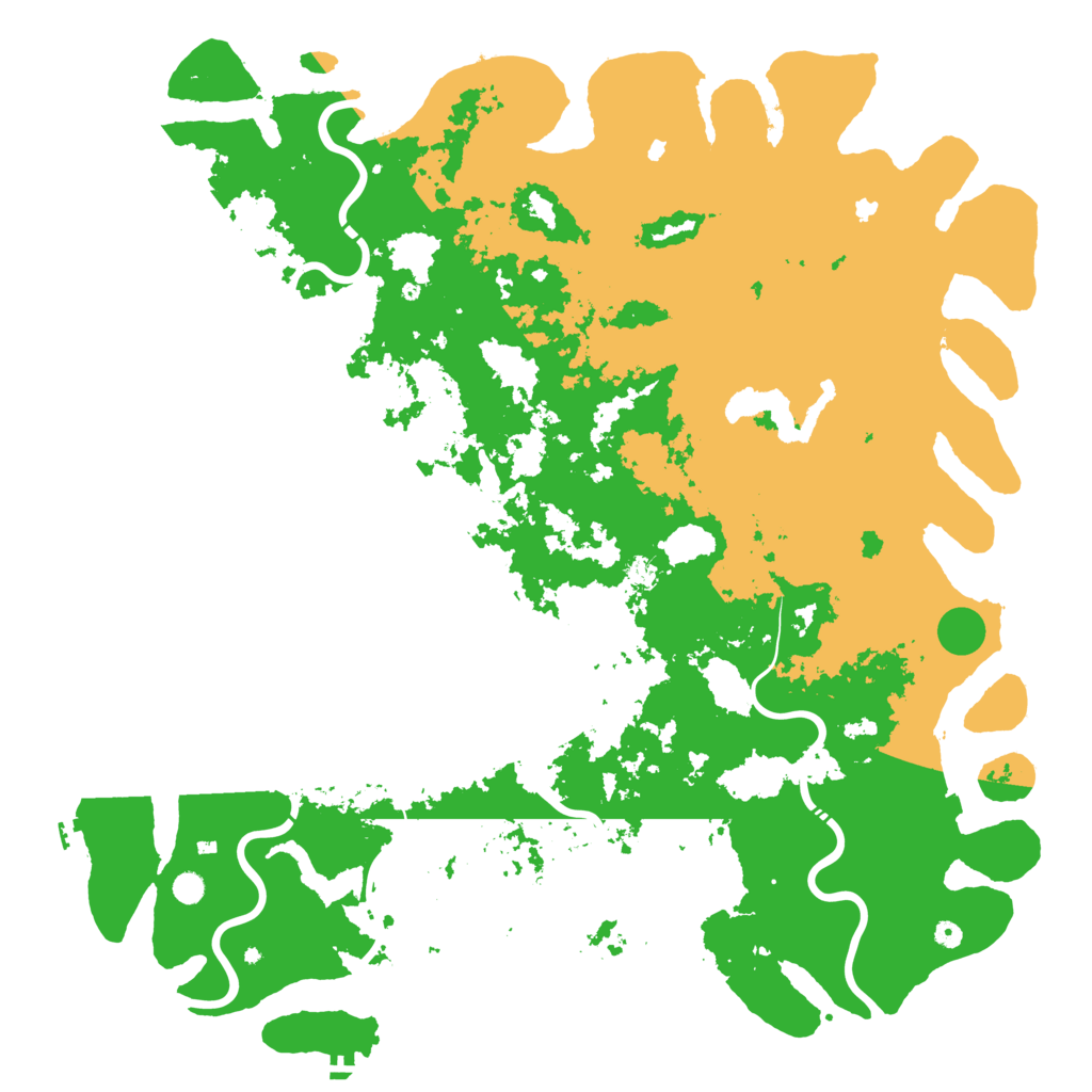 Biome Rust Map: Procedural Map, Size: 6000, Seed: 20176265