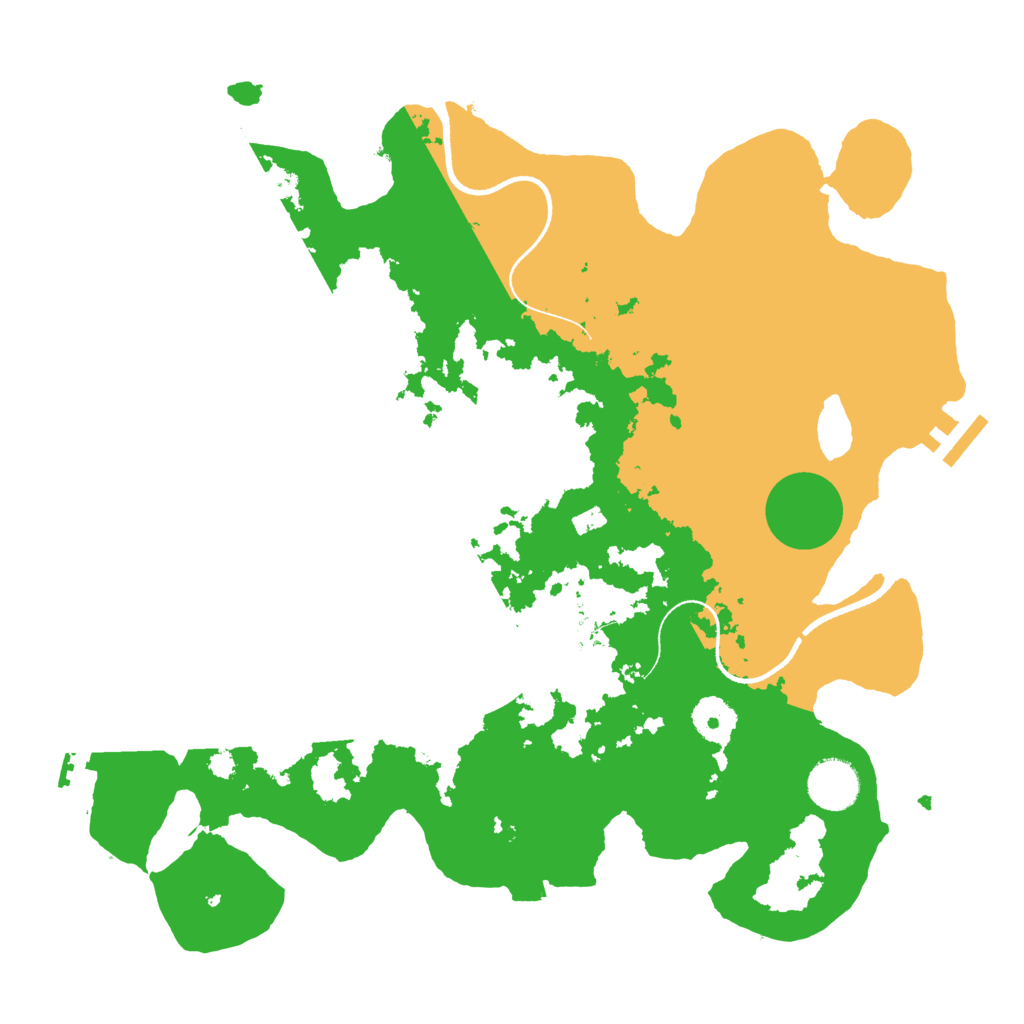 Biome Rust Map: Procedural Map, Size: 3500, Seed: 1124669926