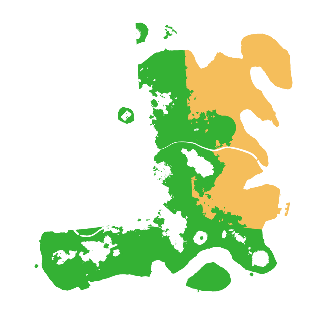 Biome Rust Map: Procedural Map, Size: 3500, Seed: 660824