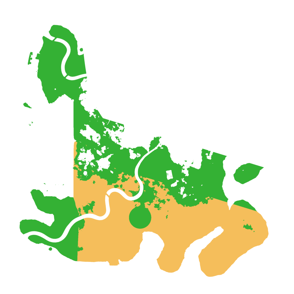 Biome Rust Map: Procedural Map, Size: 3500, Seed: 100376