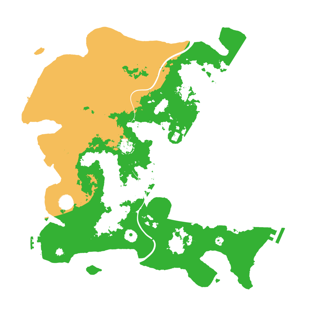 Biome Rust Map: Procedural Map, Size: 3700, Seed: 611057210