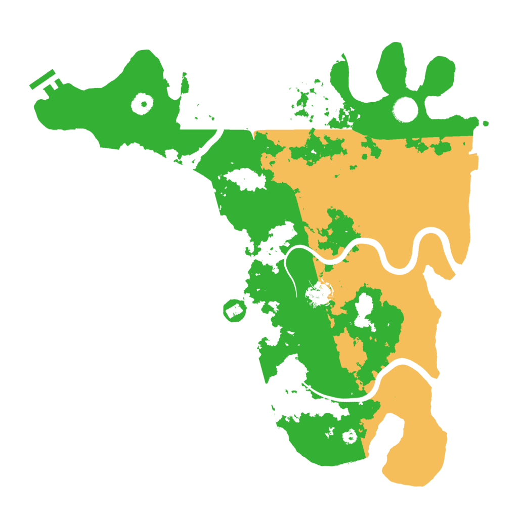 Biome Rust Map: Procedural Map, Size: 3650, Seed: 436346