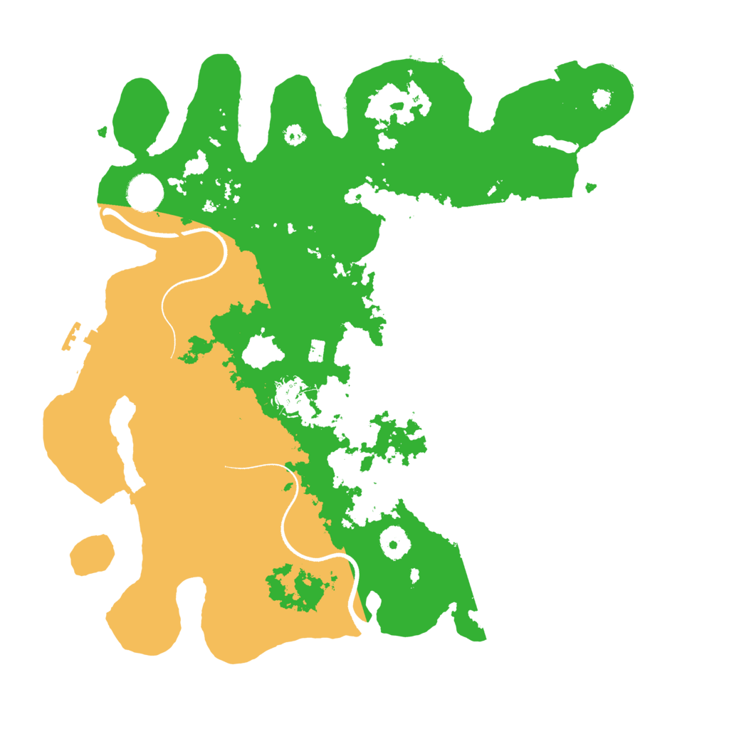Biome Rust Map: Procedural Map, Size: 3500, Seed: 104501