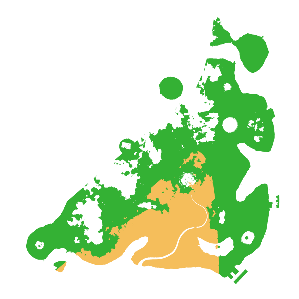 Biome Rust Map: Procedural Map, Size: 3500, Seed: 986060