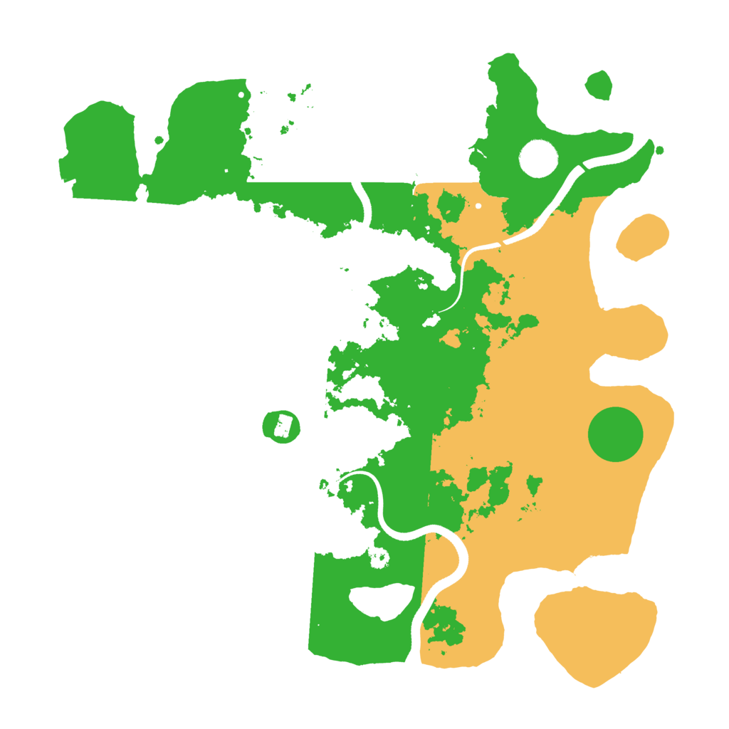 Biome Rust Map: Procedural Map, Size: 3500, Seed: 492624
