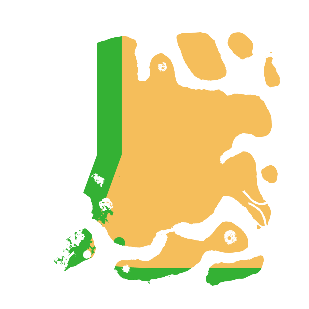 Biome Rust Map: Procedural Map, Size: 3500, Seed: 341437