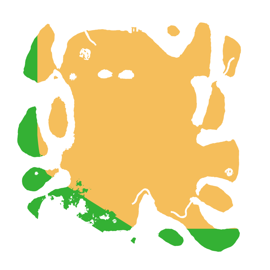 Biome Rust Map: Procedural Map, Size: 3500, Seed: 517284