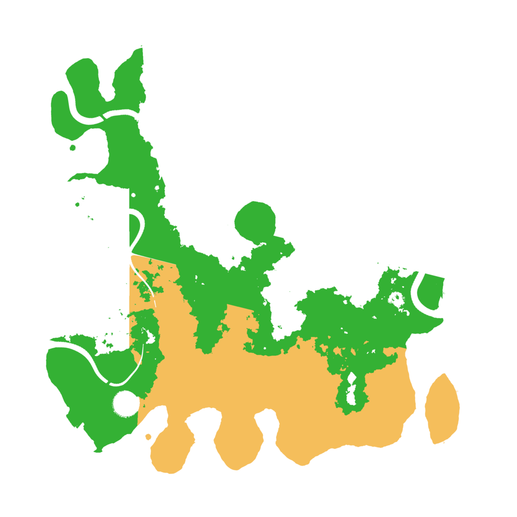 Biome Rust Map: Procedural Map, Size: 3500, Seed: 277549