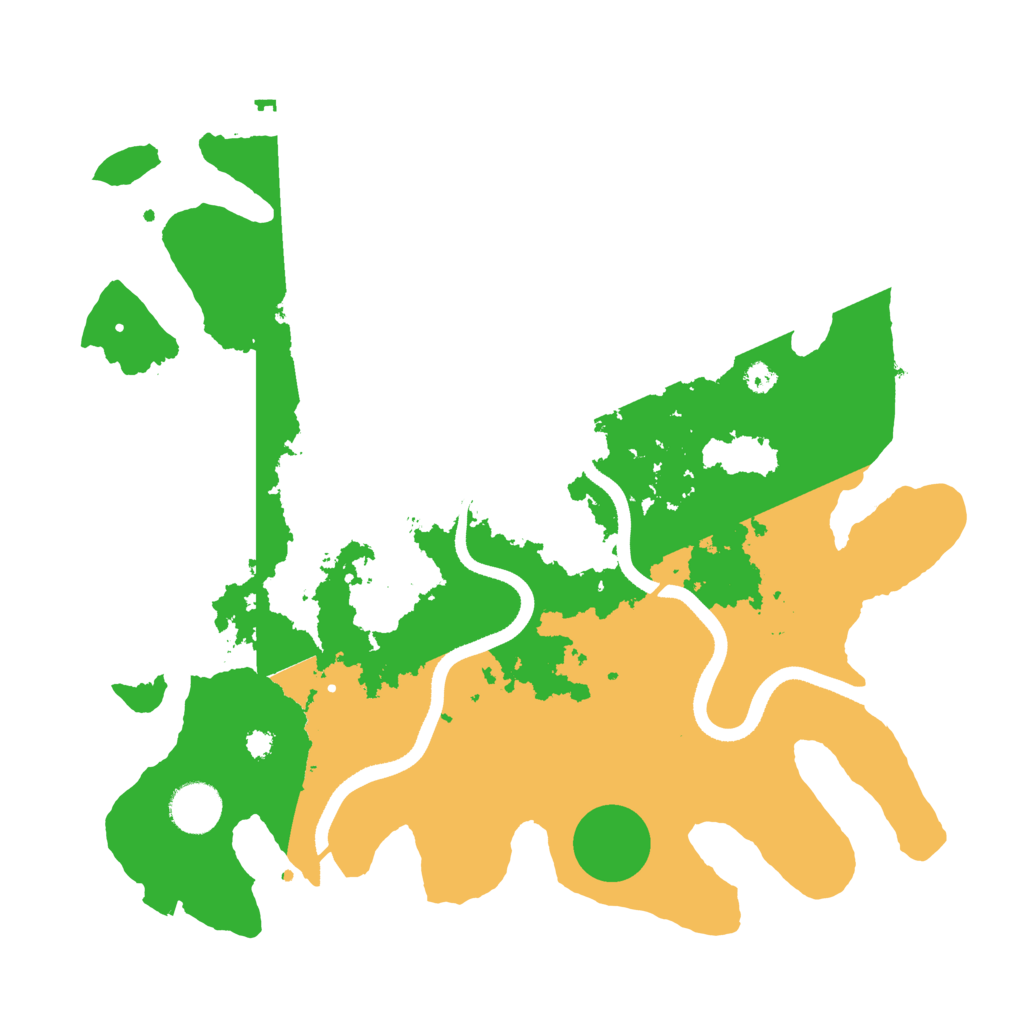Biome Rust Map: Procedural Map, Size: 3500, Seed: 598172