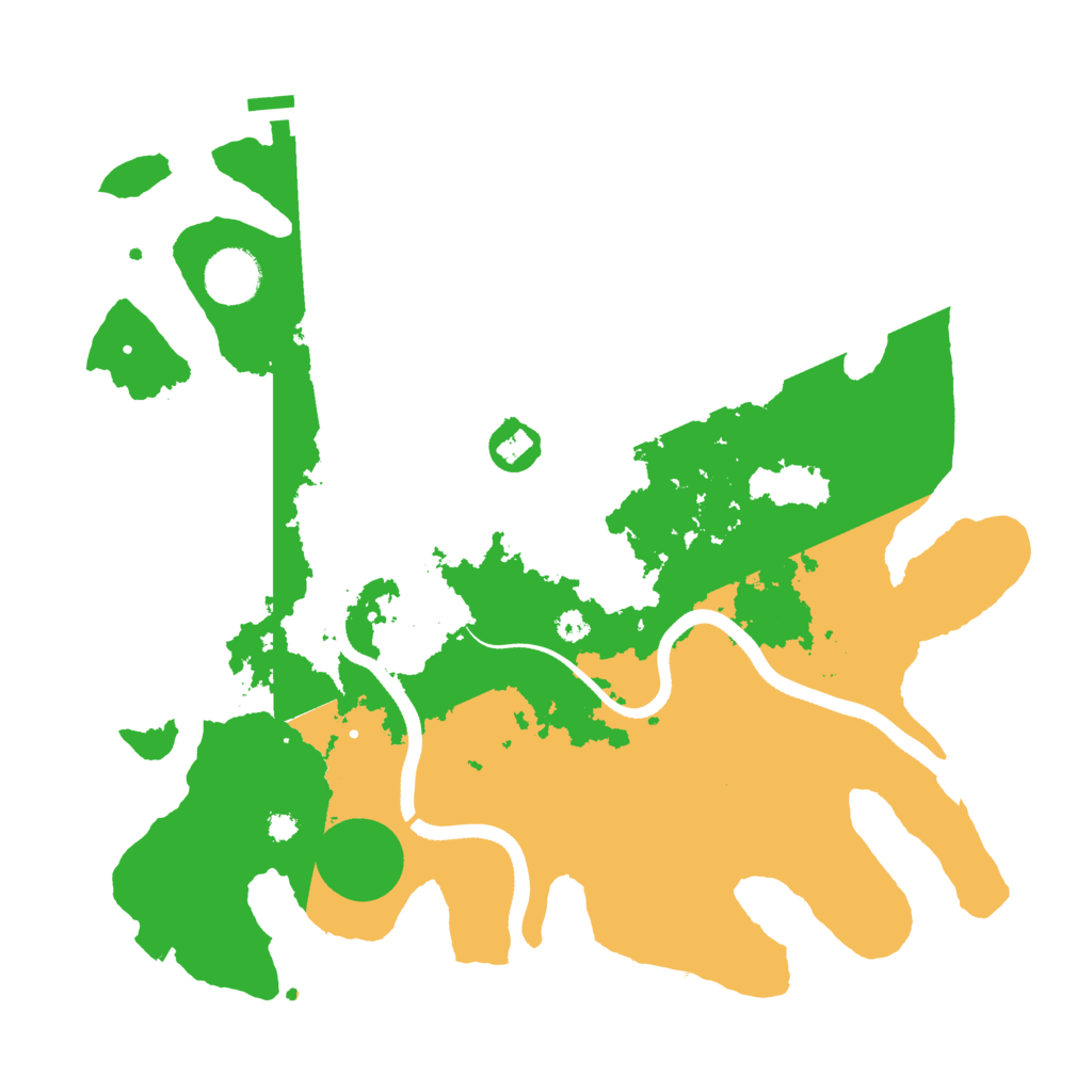 Biome Rust Map: Procedural Map, Size: 3500, Seed: 598172