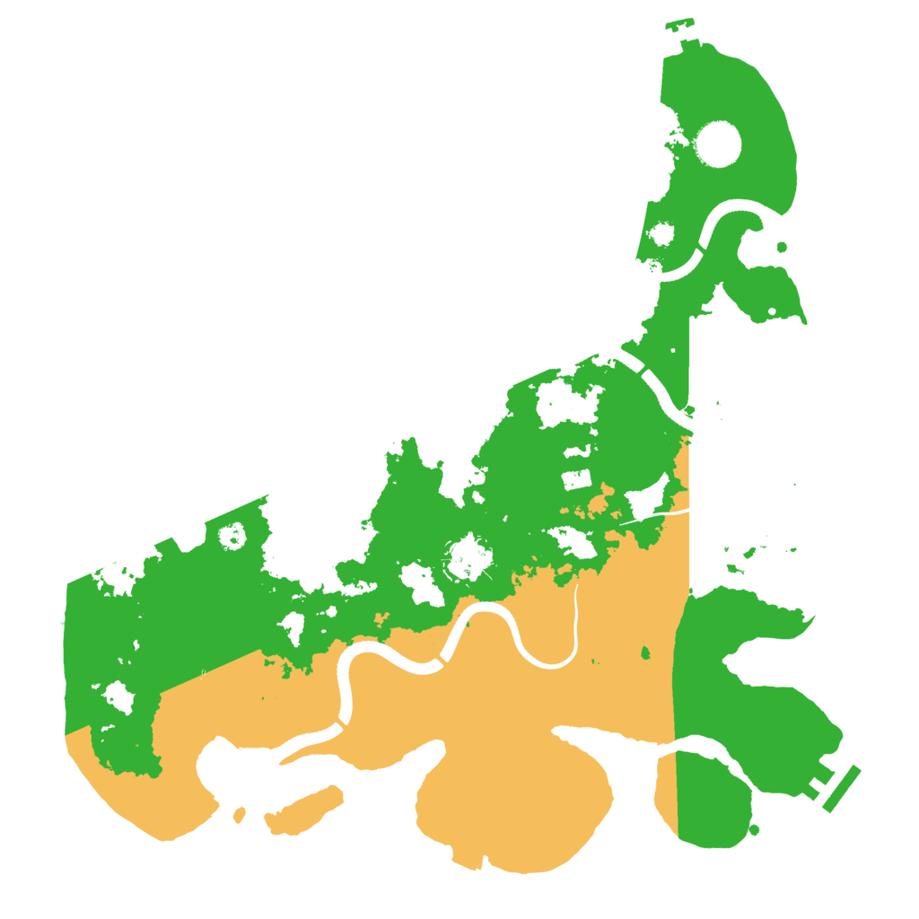 Biome Rust Map: Procedural Map, Size: 3500, Seed: 121603
