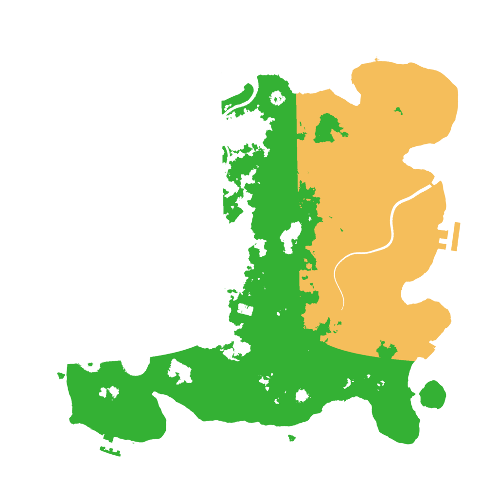 Biome Rust Map: Procedural Map, Size: 3500, Seed: 326052