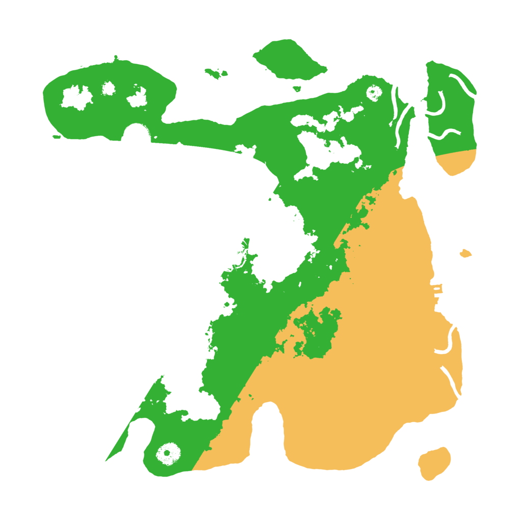 Biome Rust Map: Procedural Map, Size: 3500, Seed: 94381600