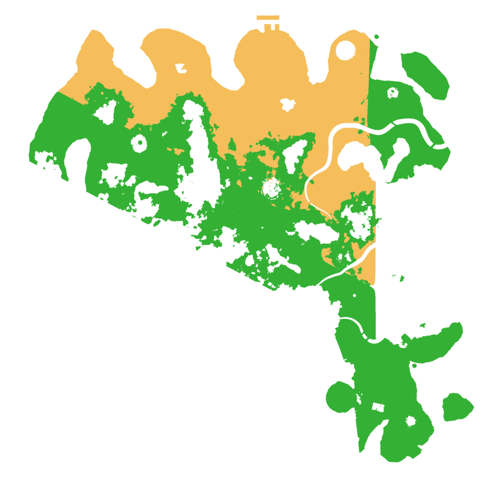 Biome Rust Map: Procedural Map, Size: 4500, Seed: 460629