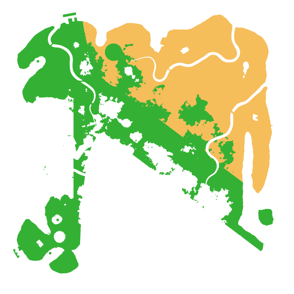 Biome Rust Map: Procedural Map, Size: 4500, Seed: 122614