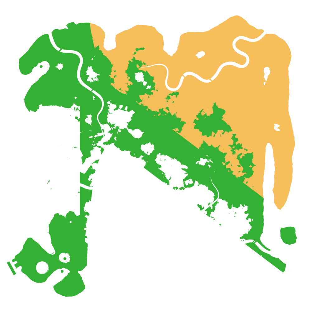 Biome Rust Map: Procedural Map, Size: 4500, Seed: 122614