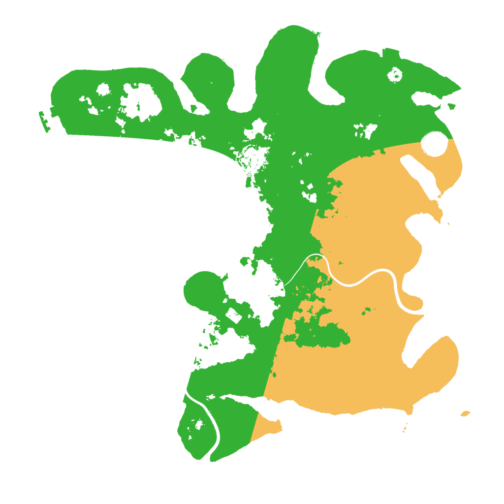 Biome Rust Map: Procedural Map, Size: 3500, Seed: 960513