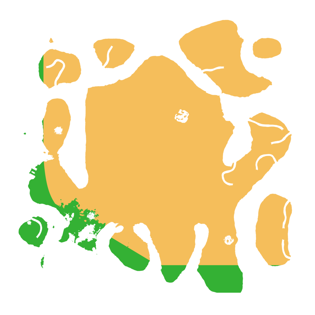 Biome Rust Map: Procedural Map, Size: 3500, Seed: 16491