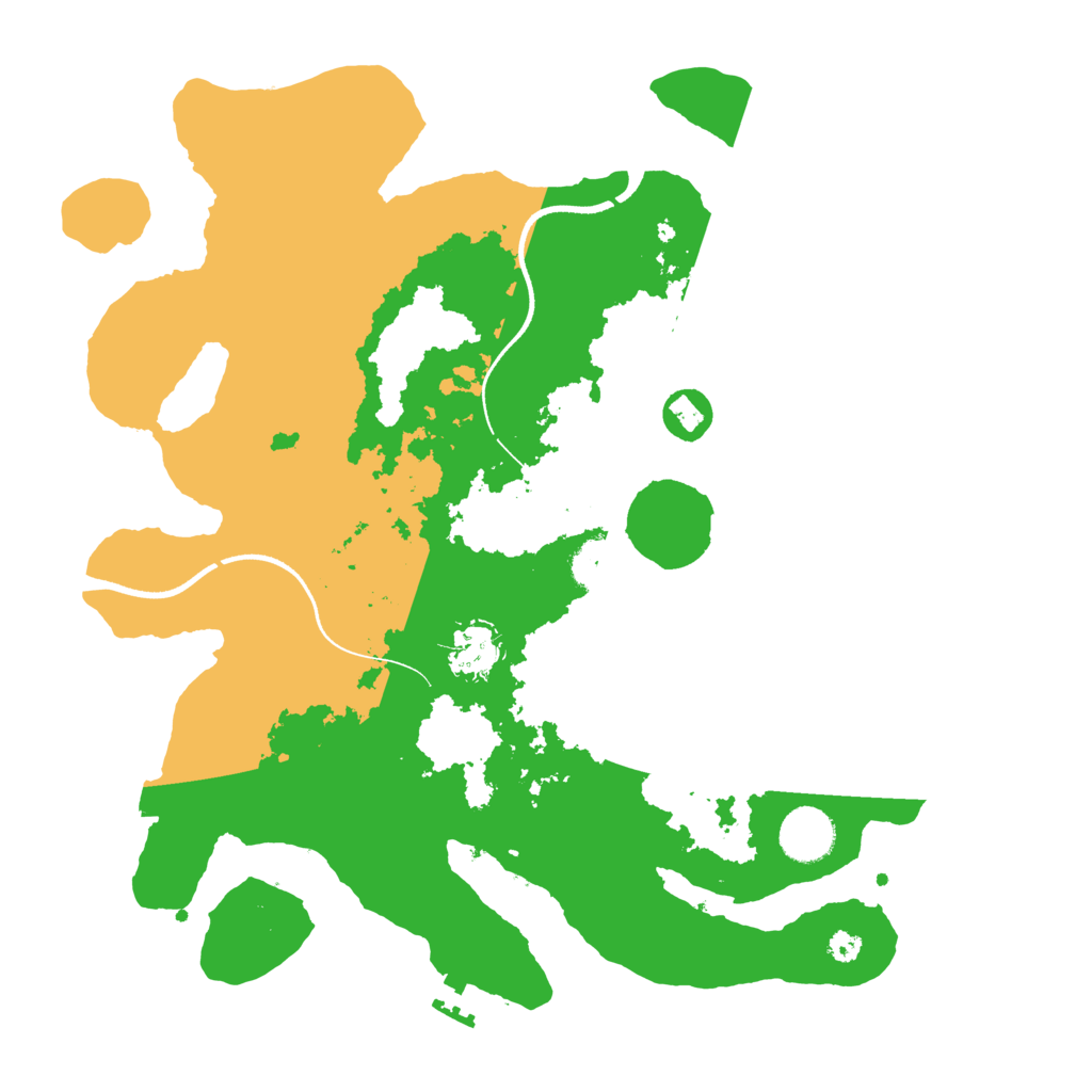 Biome Rust Map: Procedural Map, Size: 3500, Seed: 2257