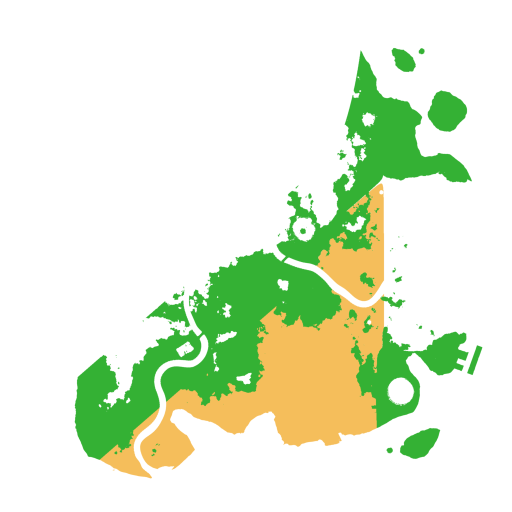 Biome Rust Map: Procedural Map, Size: 3500, Seed: 3813