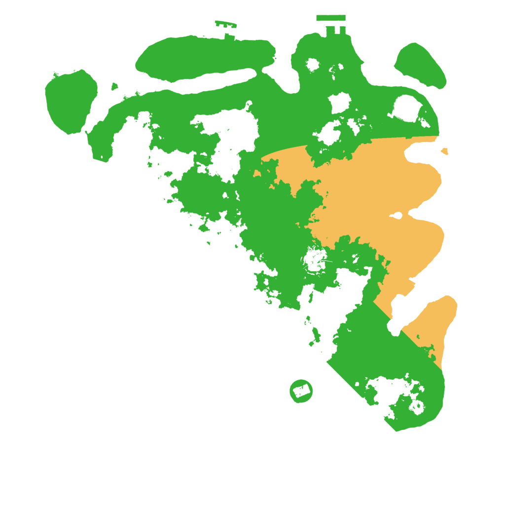 Biome Rust Map: Procedural Map, Size: 3500, Seed: 349495