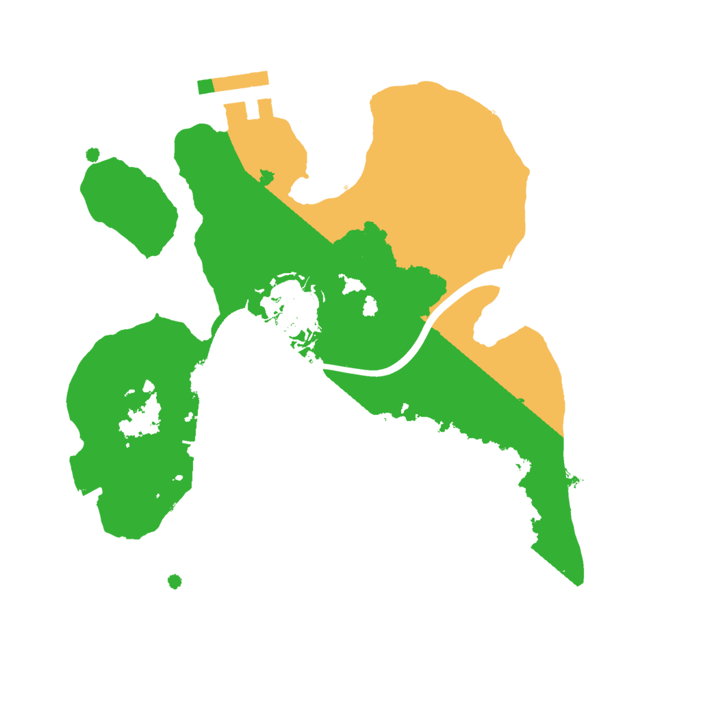 Biome Rust Map: Procedural Map, Size: 2000, Seed: 13375397