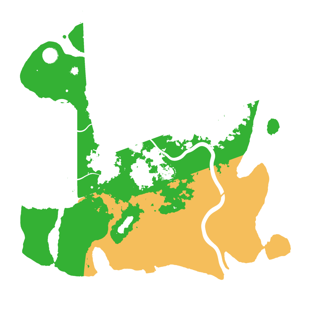 Biome Rust Map: Procedural Map, Size: 3500, Seed: 688102