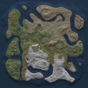 Thumbnail Rust Map: Procedural Map, Size: 4300, Seed: 883906003, 16 Monuments