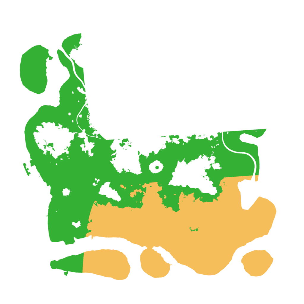 Biome Rust Map: Procedural Map, Size: 3500, Seed: 463694
