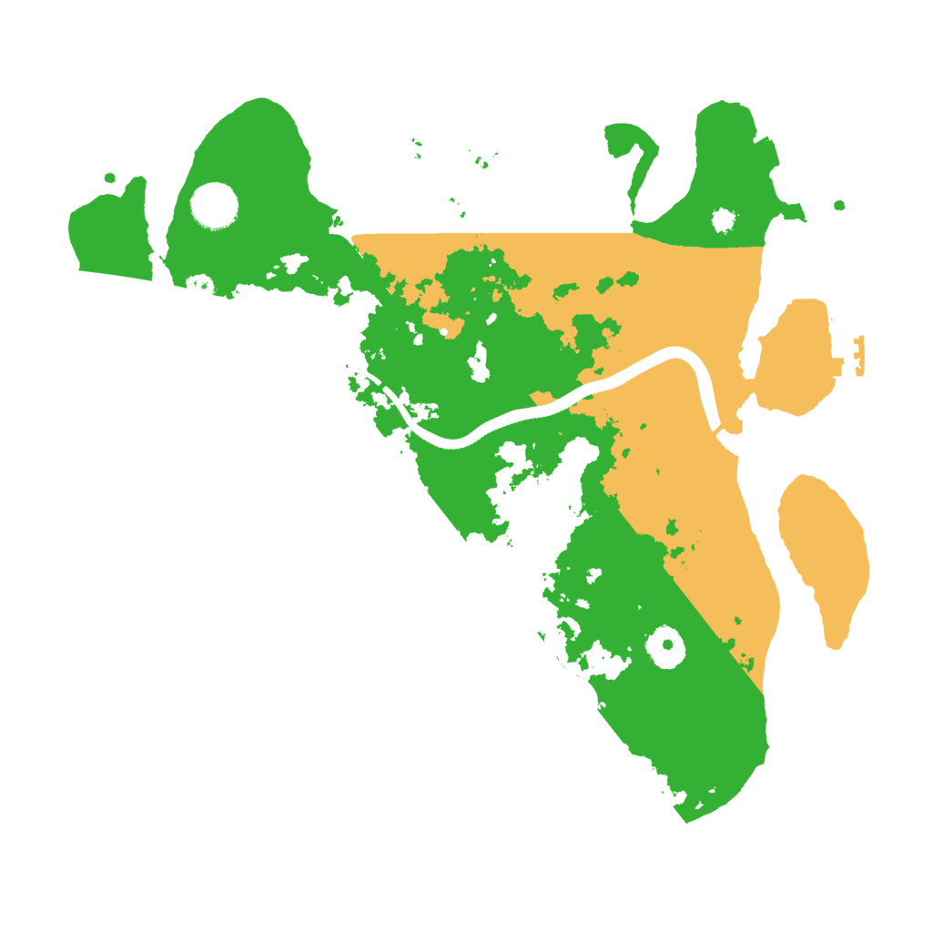 Biome Rust Map: Procedural Map, Size: 3500, Seed: 121212123