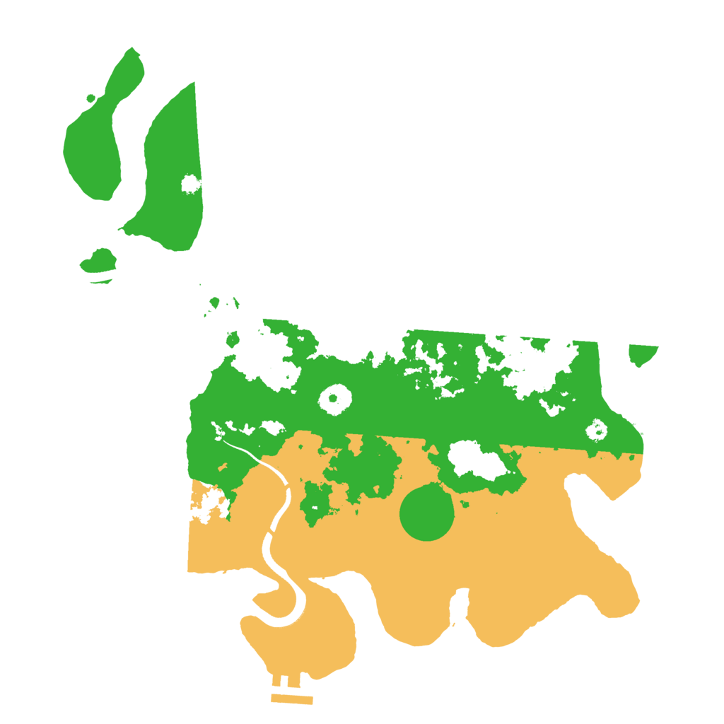 Biome Rust Map: Procedural Map, Size: 3500, Seed: 380754