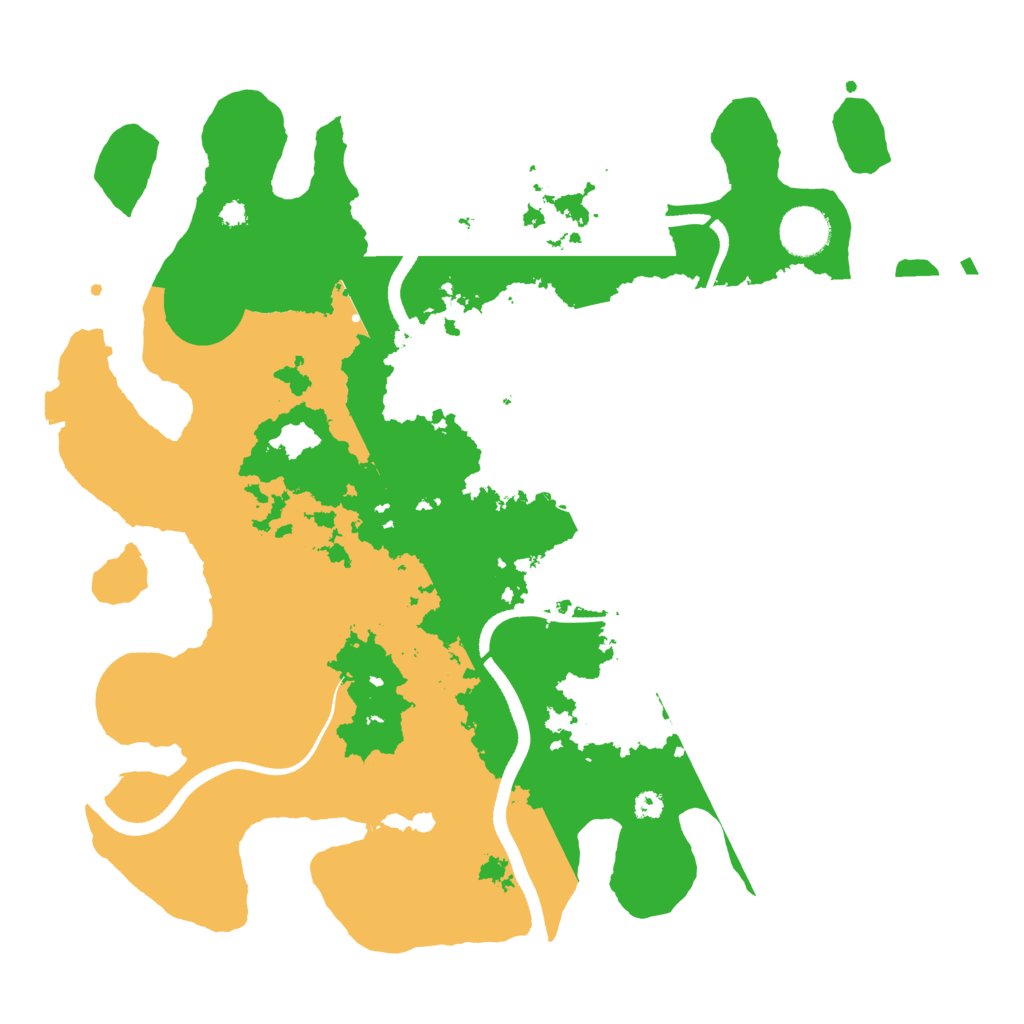 Biome Rust Map: Procedural Map, Size: 3600, Seed: 120714