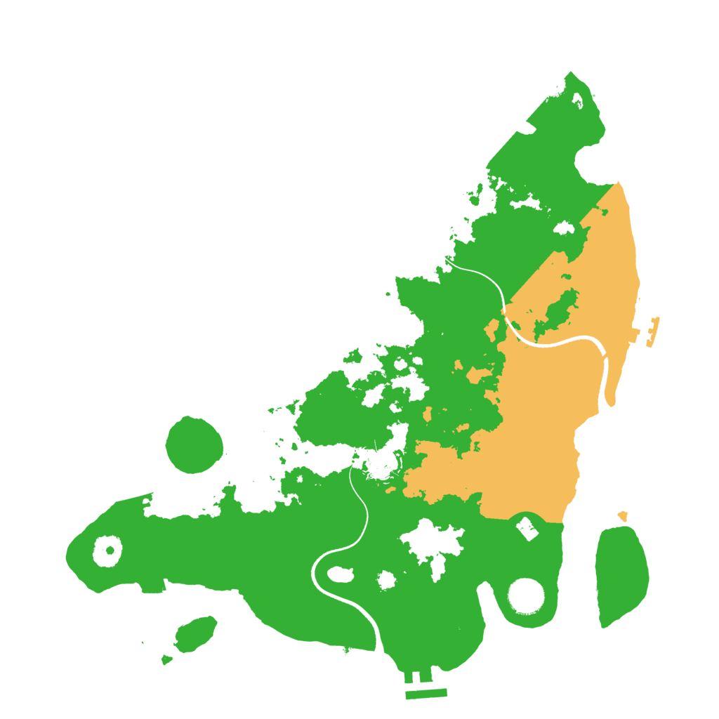 Biome Rust Map: Procedural Map, Size: 3500, Seed: 403550