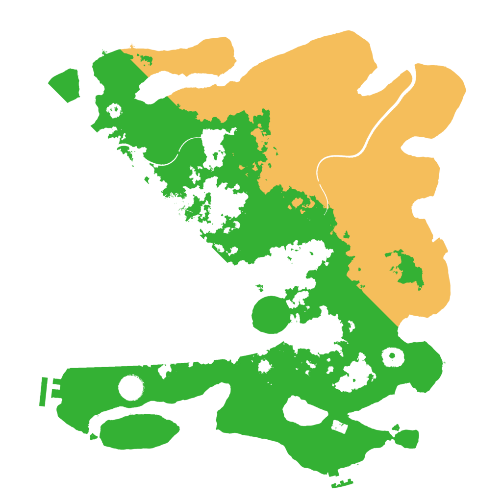Biome Rust Map: Procedural Map, Size: 3500, Seed: 1084075884