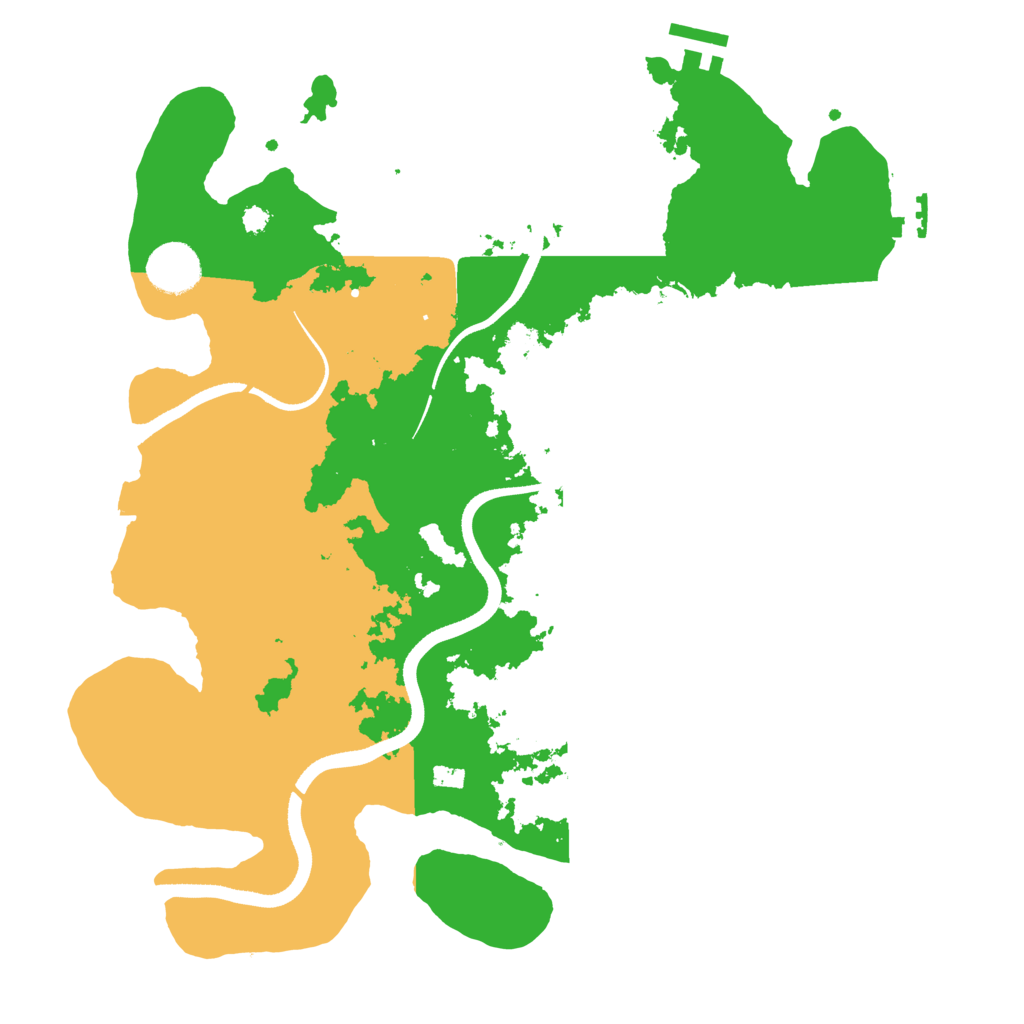 Biome Rust Map: Procedural Map, Size: 3500, Seed: 831488