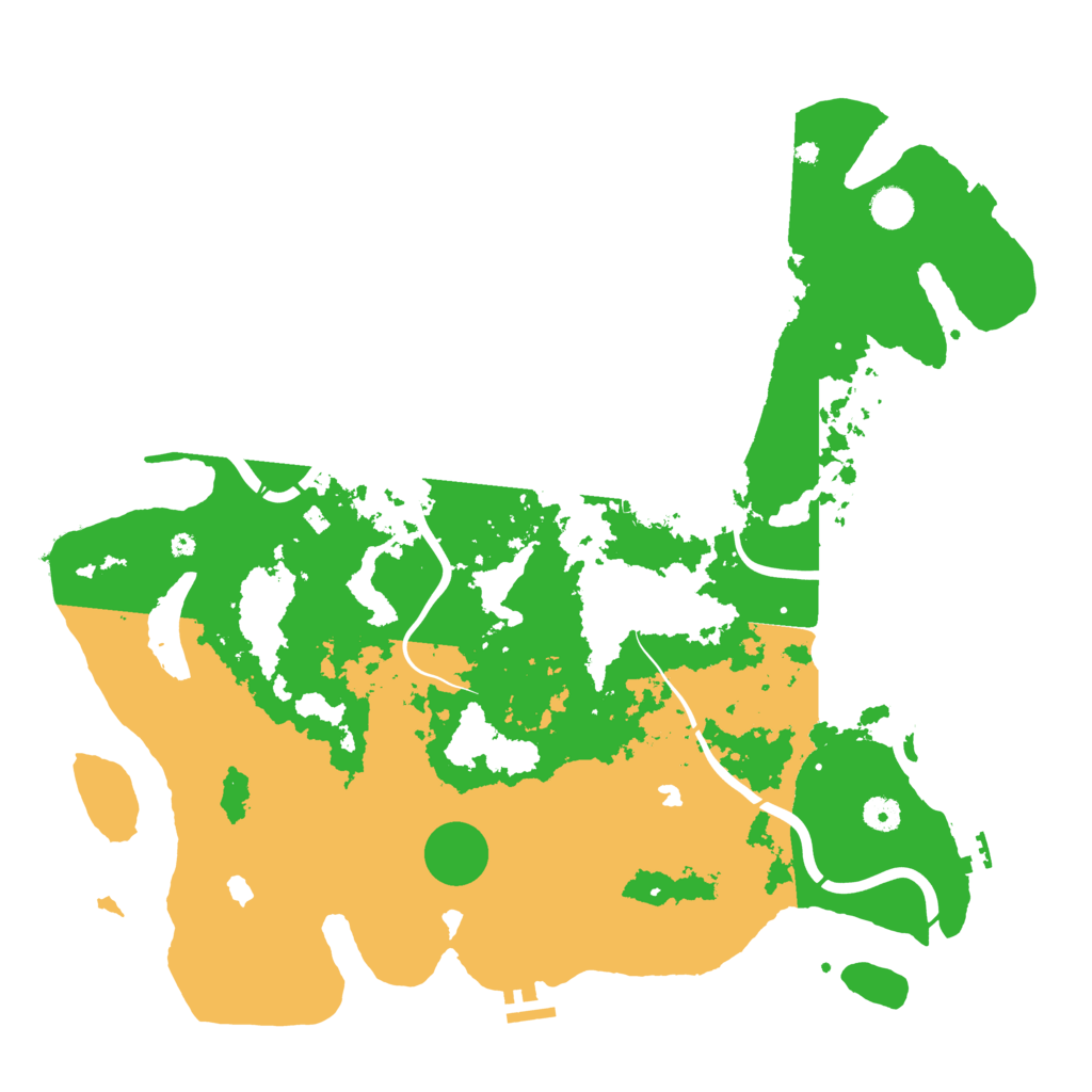 Biome Rust Map: Procedural Map, Size: 4500, Seed: 719562