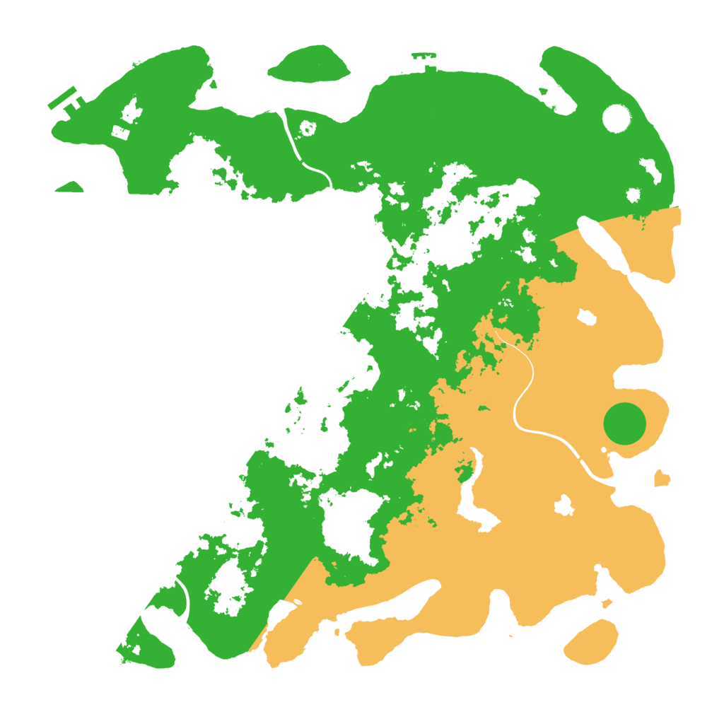 Biome Rust Map: Procedural Map, Size: 4500, Seed: 69696901