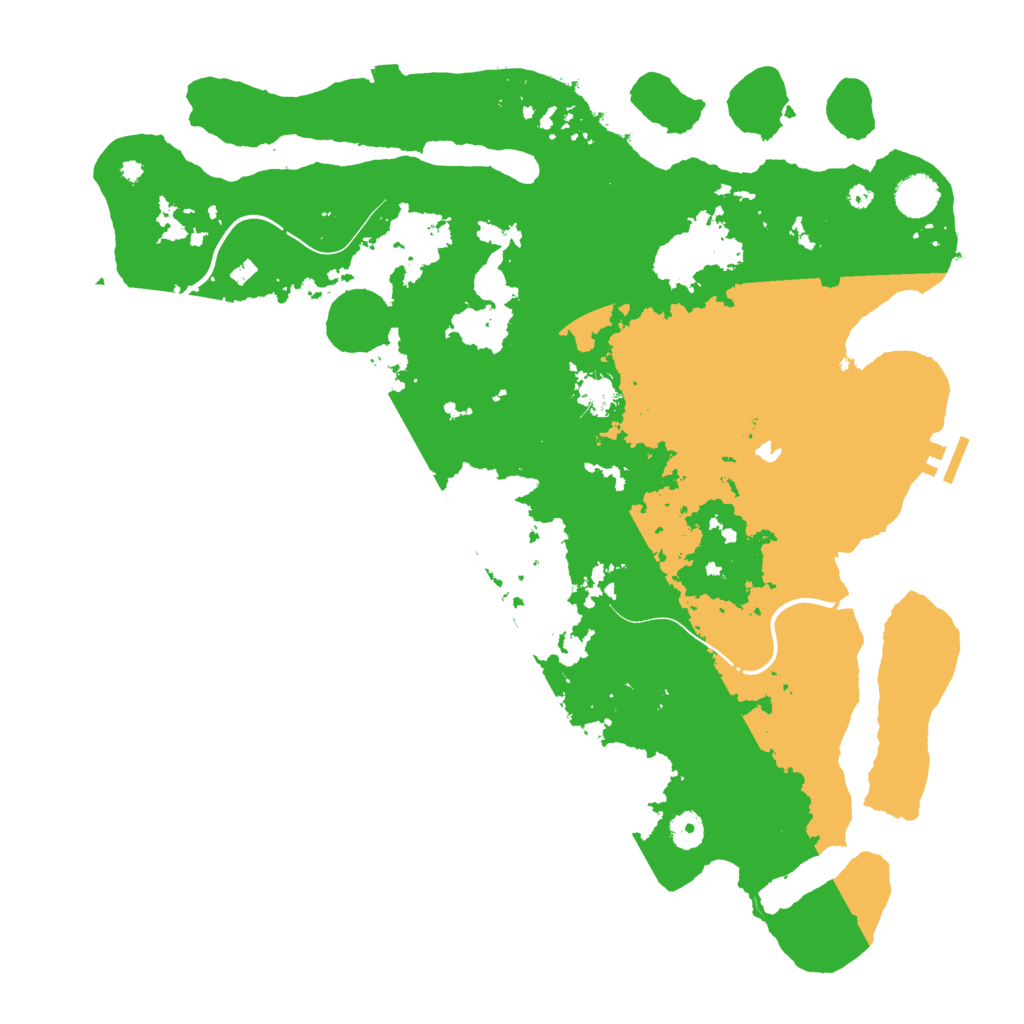 Biome Rust Map: Procedural Map, Size: 4300, Seed: 207815570