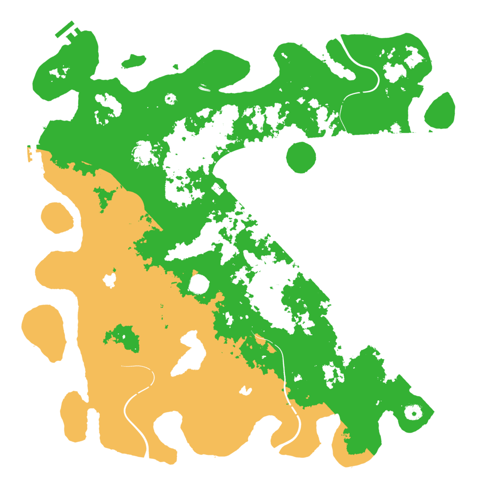 Biome Rust Map: Procedural Map, Size: 4500, Seed: 91135422