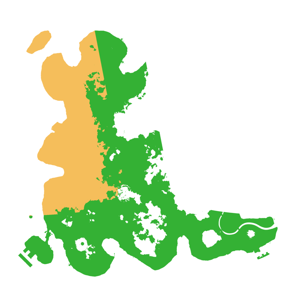 Biome Rust Map: Procedural Map, Size: 3500, Seed: 516400651