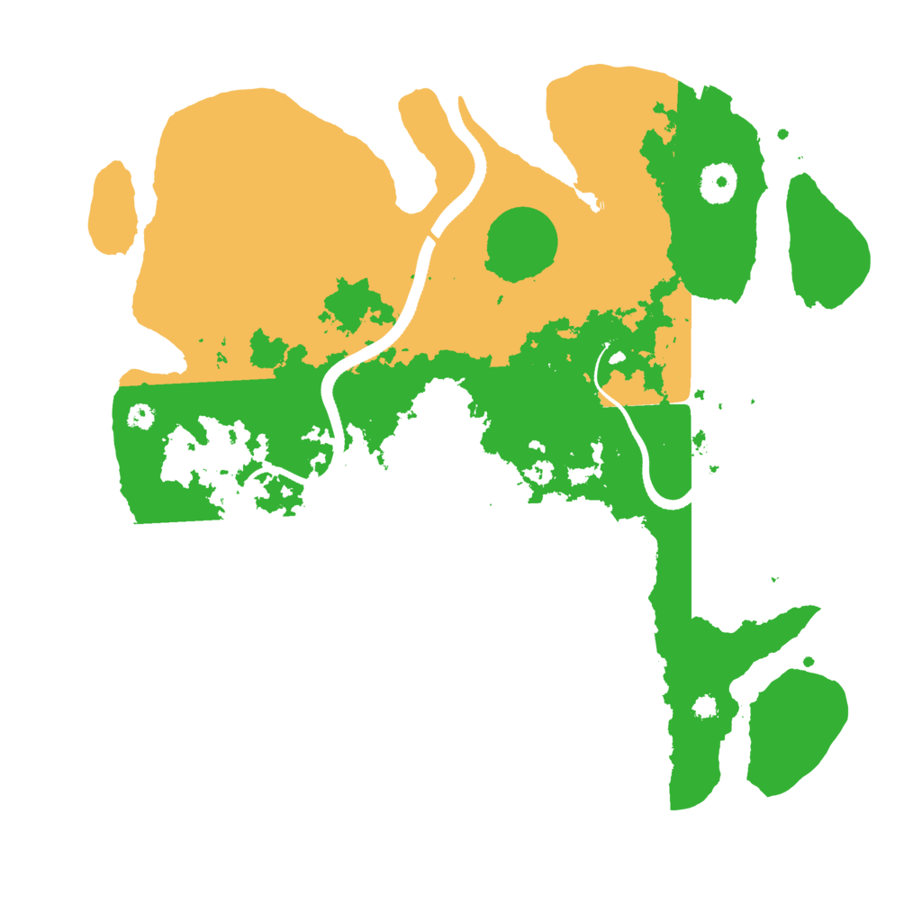 Biome Rust Map: Procedural Map, Size: 3500, Seed: 18292